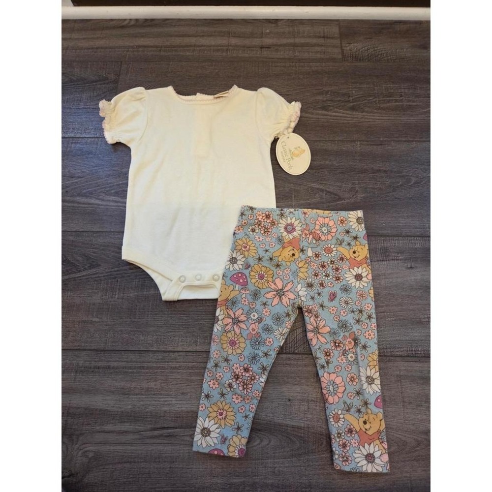Vintage classic pooh outfit 9 mos